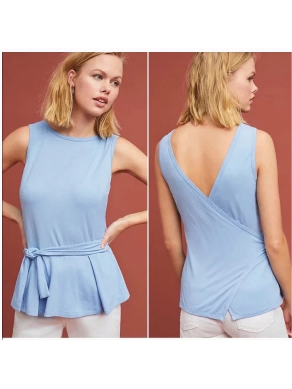 Anthropologie Norwich Tied Tank